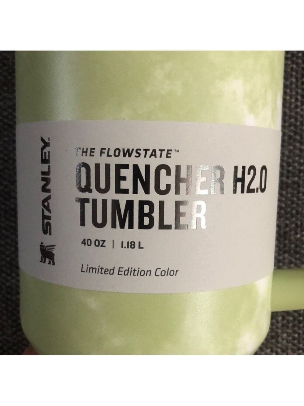 STANLEY 40oz Stainless Steel H2.0 FlowState Quencher Tumbler Citron Tie Dye - Picture 11 of 15
